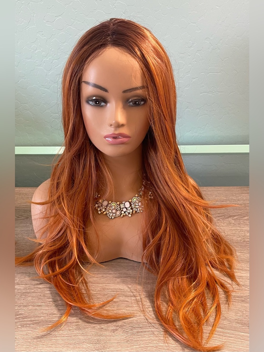 Spice Sharpay by Chelsey Smith Crowns/Pretty Pomp Copper Red Lace Front Wig